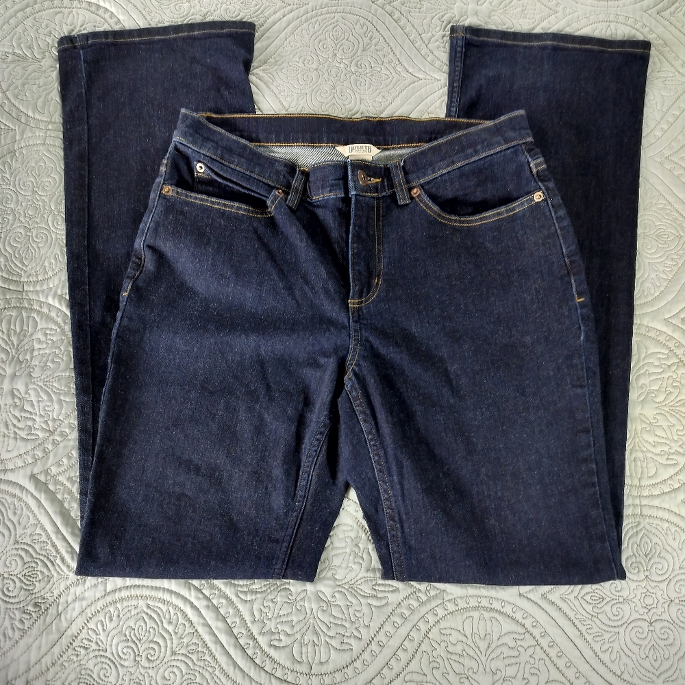 Duluth‎ Womens Daily Denim Bootcut Jeans Size 8 x 33 Workwear Casual Dark Wash